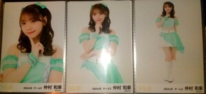 即決 仲村和泉 SKE48 2024年 5月 月別 チーム別 ランダム 生写真 3種 コンプ 『SKE48に、今、できること』フリフリ 衣装 6月1日到着