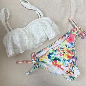 PEAK&PINE 花柄ビキニ ホワイト 白 花柄 リゾート