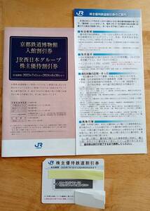 JR west Japan stockholder hospitality one sheets (2024 year 6 month to end valid ). contains 3 point 