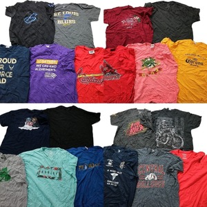 古着卸 まとめ売り カラーmix プリント 半袖Tシャツ 20枚セット (メンズ XL ) スカル バイク アベンジャーズ MT1482 1円スタート