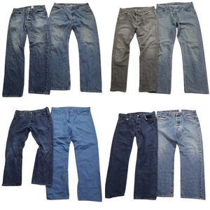  old clothes . set sale Levi's 501 Denim pants 8 pieces set ( men's 38 /36 ) indigo blue light blue MS9110 1 jpy start 