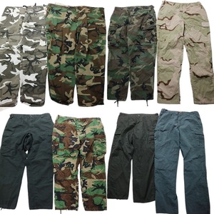  old clothes . set sale the US armed forces . interval military 8 pieces set ( men's XL /2XL /3XL /5XL /44 ) camouflage wood Land duck MIX MT1904 1 jpy start 