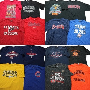 古着卸 まとめ売り プロチーム 半袖Tシャツ 16枚セット (メンズ XL /2XL ) NFL MLB スティラーズ カージナルス MT2162 1円スタート