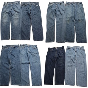  old clothes . set sale Levi's 550 Denim pants 8 pieces set ( men's 40 ) indigo blue light blue tapered MS9064 1 jpy start 