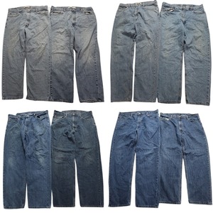  old clothes . set sale Levi's 550 Denim pants 8 pieces set ( men's 42 /40 ) indigo blue MS9063 1 jpy start 