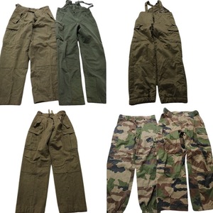  old clothes . set sale pants euro military 6 pieces set ( men's ) the truth thing . interval MIX duck pattern plain khaki olive MT0270 1 jpy start 