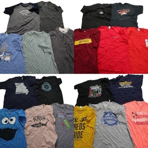 古着卸 まとめ売り カラーmix プリント 半袖Tシャツ 20枚セット (メンズ XL ) キャラクター クッキーモンスター MT1442 1円スタート