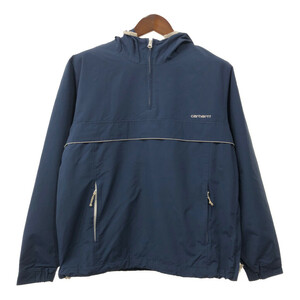 Carhartt カーハート ナイロン アノラックパーカー ジャケット ワーク ネイビー (メンズ M) 中古 古着 Q8682