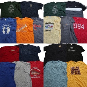 古着卸 まとめ売り カラーmix プリント 半袖Tシャツ 19枚セット (メンズ 2XL /3XL ) プロチーム MLB カージナルス MT3636