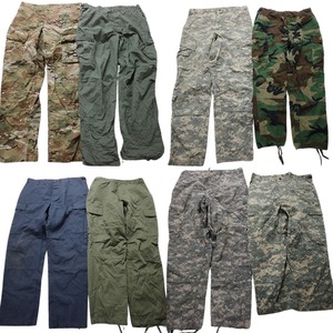  old clothes . set sale the US armed forces . interval military 8 pieces set ( men's L ) cargo pants military camouflage duck MIX MT1907 1 jpy start 
