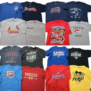 古着卸 まとめ売り プロチーム 半袖Tシャツ 16枚セット (メンズ XL ) MLB カージナルス ブレーブス アディダス NHL MT3775