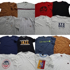 古着卸 まとめ売り ブランドMIX 半袖Tシャツ 16枚セット (メンズ L ) カーハート ラングラー ディッキーズ クイックシルバー MT3895