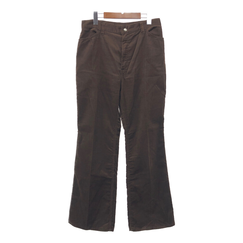70年代 Levi\'s リーバイス 646-1529 コーデュロイパンツ ブラウン (メンズ 30×30相当) 中古 古着 Q9808