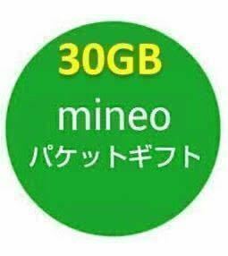 マイネオ パケットギフト 30GB mineo 匿名 パケギフ