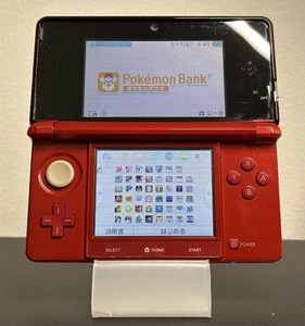  Nintendo 3DS red - Pokemon Bank *pokem- bar + VC 16 work + other 29 work download settled 