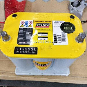  Optima yellow battery YT925SL used charge ending 