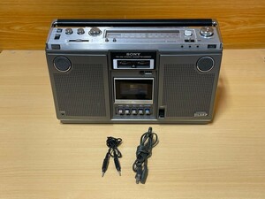SONY／ ソニー　ステレオカセットコーダー　ラジカセ　CF-3500 II　日本製　ラジオはオッケーカセットはダメ　ケーブル付き