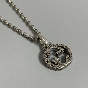 値下げ グッチ アイコンネックレス インターロッキングG ネックレス ペンダント SV925 シルバー 455535 中古