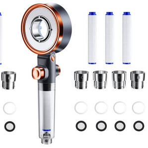 2個セット(ローズゴールド・ホワイト)/マイクロナノバブル/2024新登場・80%節水、浄水カートリッジ3本、M/K/G/Oの4種類のアダプター