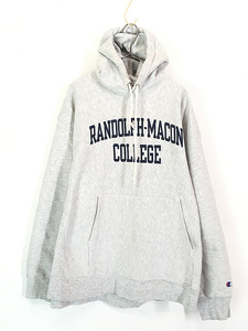 古着 00s Champion Reverse Weave 「RANDOLPH MACON」 2段 カレッジ リバース スウェット パーカー XL 古着