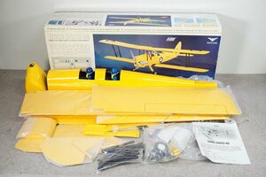 [NZ][E4345916] 未使用未組立品 ARF TIGER MOTH 40 タイガー モス40 ラジコン ヘリ 飛行機 組立説明書、元箱等付き