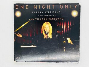 即決CD+DVD BARBRA STREISAND LIVE at the VILLAGE VANGUARD バーブラ・ストライサンド ワン・ナイト・オンリー X35
