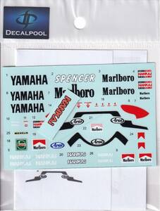 1/12 Yamaha YZR500 Marlboro Freddie Spencer Rider '89 decal only fre dispenser figure for 