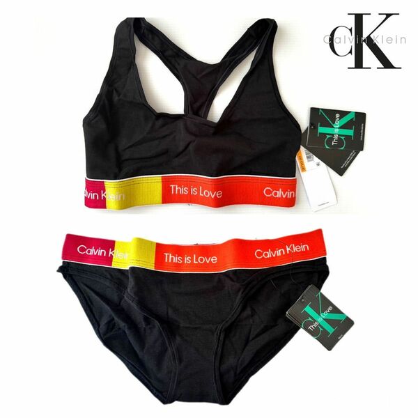 Calvin Klein カルバンクライン ブラレット＆ショーツ セット ブラック