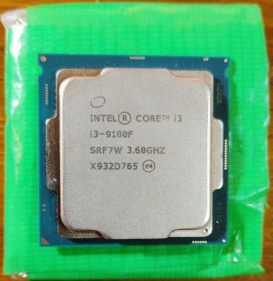 intel Core i3 9100F cpu 代9世代