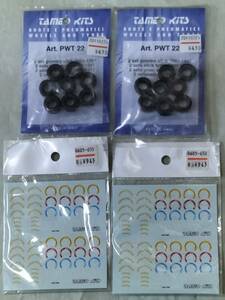 tameo kits (tameo) parts F1 for tire PWT22.2 piece . decal 2 sheets 1/43 for ti tail up parts 