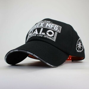 大きいサイズ XL 限定 アビレックス AVIREX　MFG HALO ローキャップ ブラック 帽子　メンズ　ミリタリー 野球帽