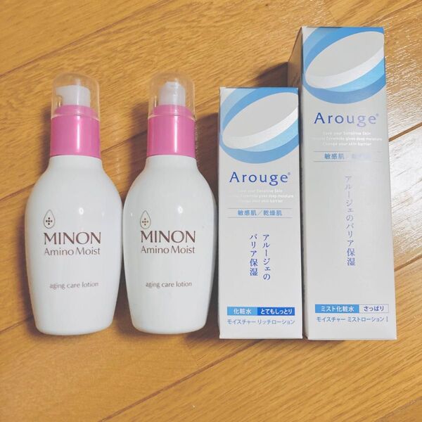 【最終お値下げ】ミノン エイジングケア化粧水 & アルージェ ローション 4点セット