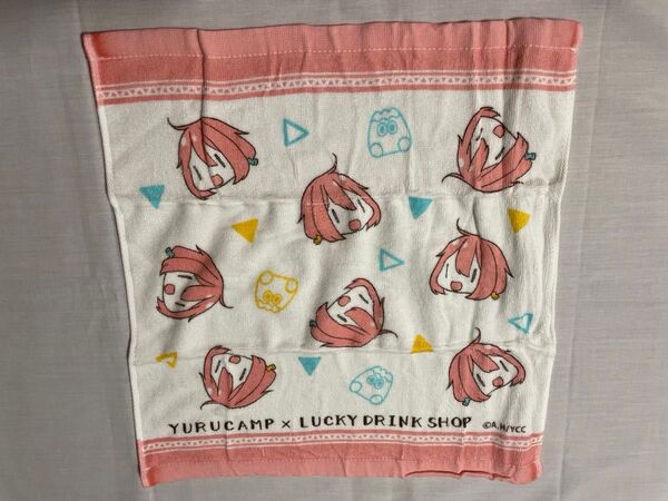 ゆるキャン△×ラッキードリンクショップ ハンドタオル 1枚 なでしこ ハッピードリンクショップ 今治タオル 日本製 綿100%