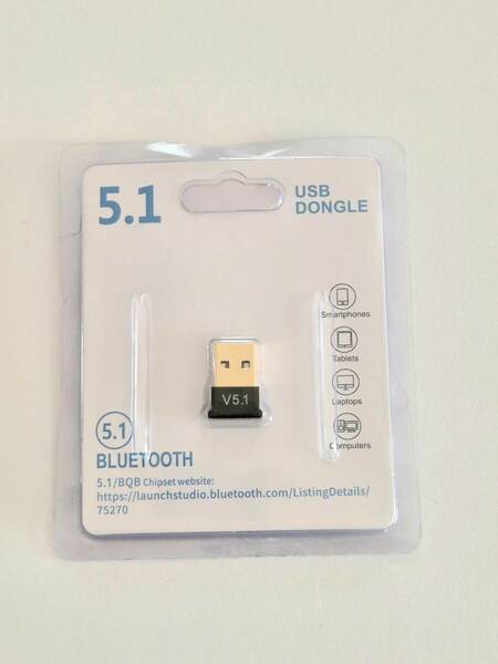 Bluetooth　adapter　5.1　2.4GHｚ　USBブルートゥースアダプター　ドングル　レシーバー　　