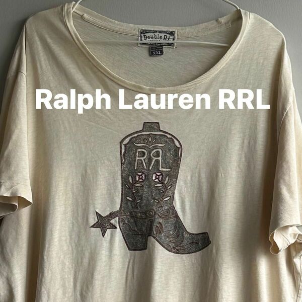 《used》Ralph Lauren RRL メンズ半袖Tシャツ　XXL 古着 ビンテージ