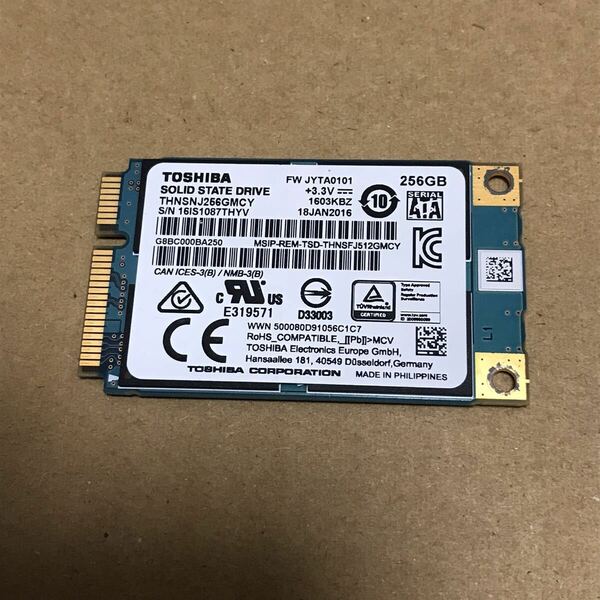 12247 SSD mSATA 東芝 Toshiba TOSHIBA 256GB