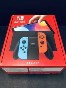 * unused Nintendo Switch body ( have machine EL model ) Joy-Con(L) neon blue /(R) neon red 