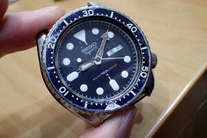 SEIKO/セイコー 150m ダイバー ◆黒文字盤 デイデイト 7548-7000 メンズダイバーズ腕時計