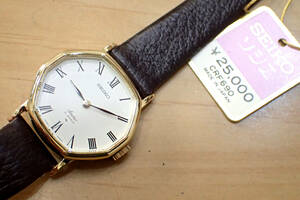 タグ付き未使用 デッドストック◆セイコー/SEIKO ソシエ 8角形ケース 11-8380 手巻きレディース腕時計
