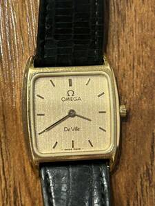 オメガ デビル 1375 クォーツ 腕時計 OMEGA 不動品