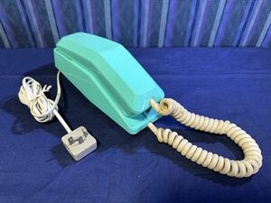 日興電機製作所　電話機 プッシュホン　レトロ 電話器　一体型　ND-101 4 AI LJ PG 1984年製　インテリア　アンティーク　美品 レア