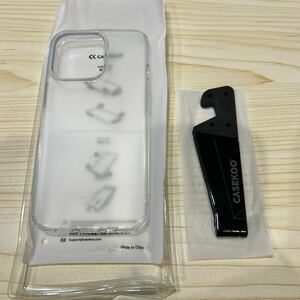 e328 CASEKOO iPhone13 Pro 用ケース 半透明 マット感 米軍MIL規格 ストラップホール付き ワイヤレス充電対応 6.1 インチ (マットクリア)