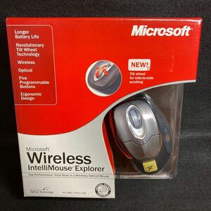 未使用 当時物 Microsoft マウス M03-00041 Wireless ワイヤレス Intelli Mouse Explorer マウス 4