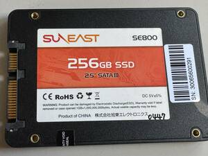 SUNEAST SSD 256GB【動作確認済み】0447　