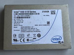 INTEL SSD 250GB[ operation verification ending ]0514