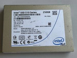 INTEL SSD 250GB[ operation verification ending ]0515