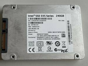 INTEL SSD 240GB[ operation verification ending ]0525