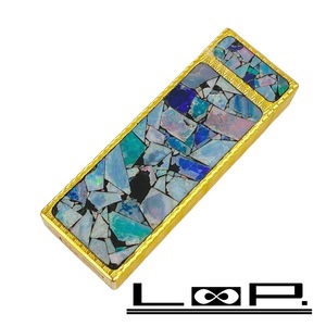 ■1円～■中古■　 カルティエ ライター シェル タバコ 煙草 GP ゴールド ブルー 1スタ 【150685】