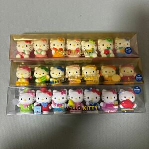  Sanrio Hello Kitty Kitty Chan Hello Kitty.. cat figure soft sofvi mascot 7 body set retro doll rare 