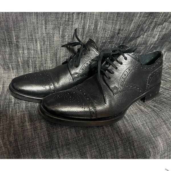 Dsquared2 メダリオン レザーシューズ ブラック 黒 40 25.5cm